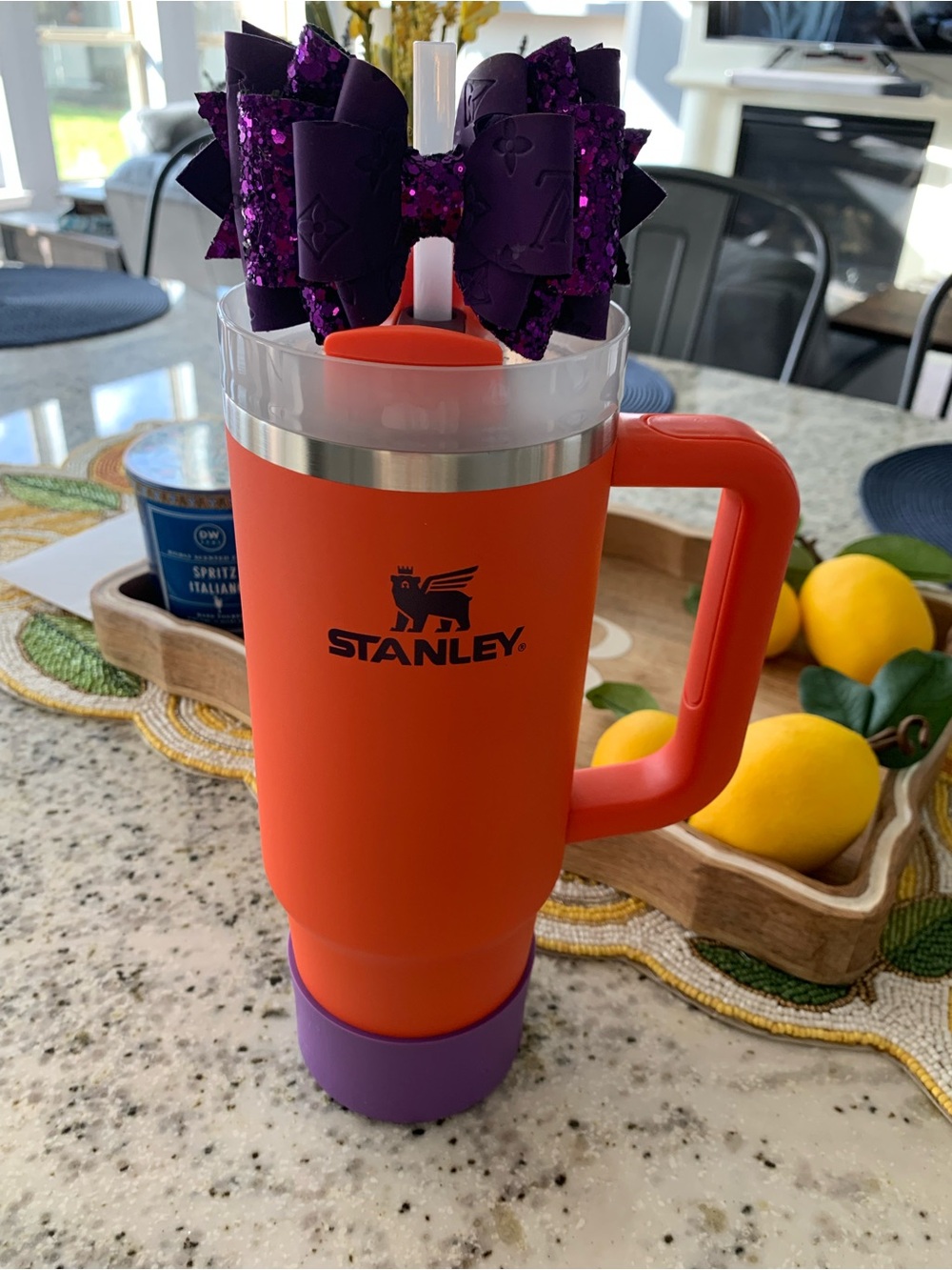 Authentic Stanley Cup (30 Oz) with BOWOLOGY straw topper and matching boot